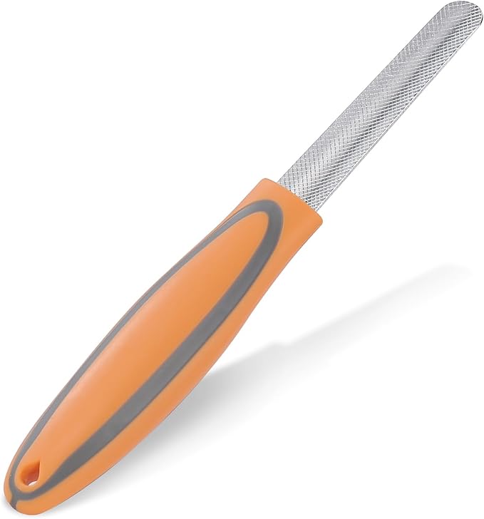 Dog Nail File, Pet Nail Filer for Smooth and Shape All Toenail Types, Polish Off Rough Edges, Remove Burs for Outdoor & Indoor Dog, Cat, Puppy, Kitten, Bird, Durable Metal Nail Grooming Tool