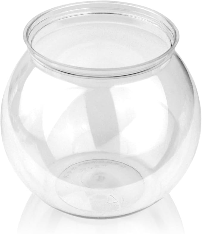 Newpol Mini Plastic Aquarium Fish Bowls (0.8Gallon / 3L)