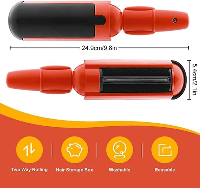 2023 New Pet Hair Remover Roller, Pet Hair Remover, Reusable Pet Hair Remover, Washable Dog/Cat Hair Remover, Fur Remover, Pet Hair Remover for Couch, Best Pet Hair Remover for Furniture (B1-Yellow)