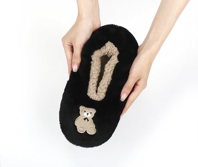 Keyela Slipper Socks for Women Grippers- House Slippers for Women Indoor- Fuzzy Cute Animal Women's/Ladies Slippers