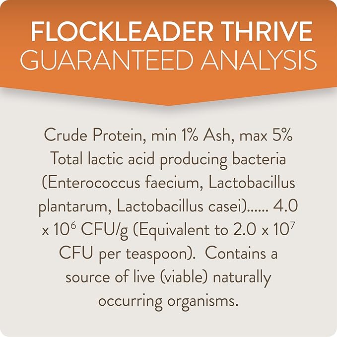 Thrive, Daily Probiotic & Prebiotic Water Supplement for Chickens 8+ Weeks Old, 8 oz (Pack of 2)