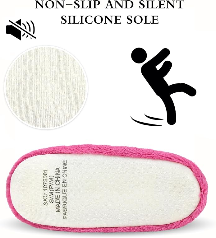 Keyela Slipper Socks for Women Grippers- House Slippers for Women Indoor- Fuzzy Cute Animal Women's/Ladies Slippers