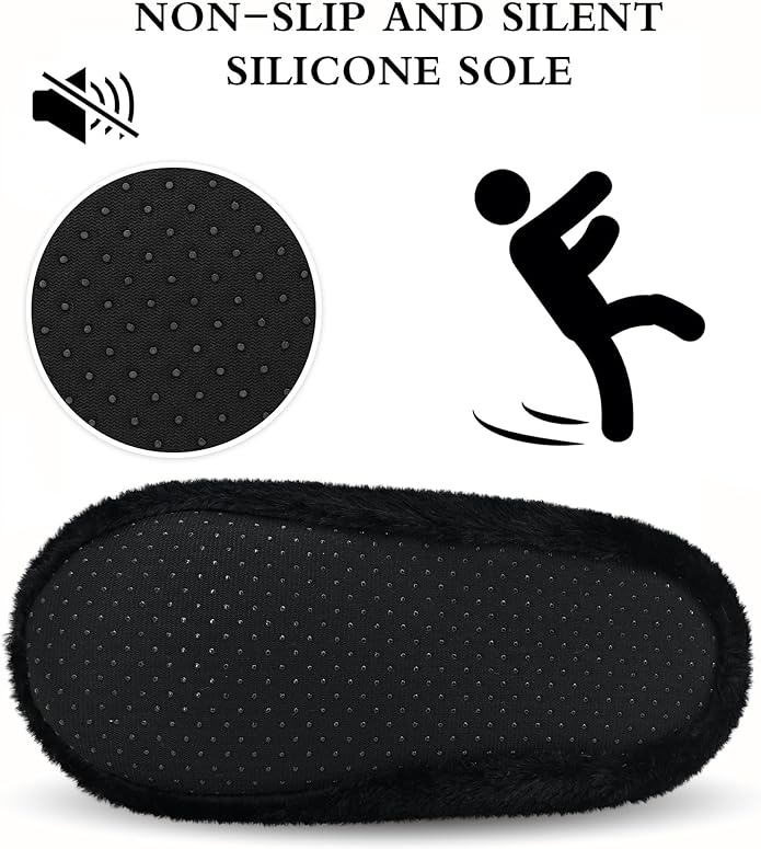Keyela Slipper Socks for Women Grippers- House Slippers for Women Indoor- Fuzzy Cute Animal Women's/Ladies Slippers