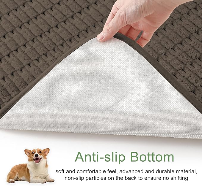 Washable Pee Pads for Dogs, Reusable Puppy Pads Dog Pads, Non-Slip Dog Pee Pads, Leak-Proof Pet Pee Pads Wee Wee Pads for Dogs. (Coffee, 18"x24"(Pack of 2))
