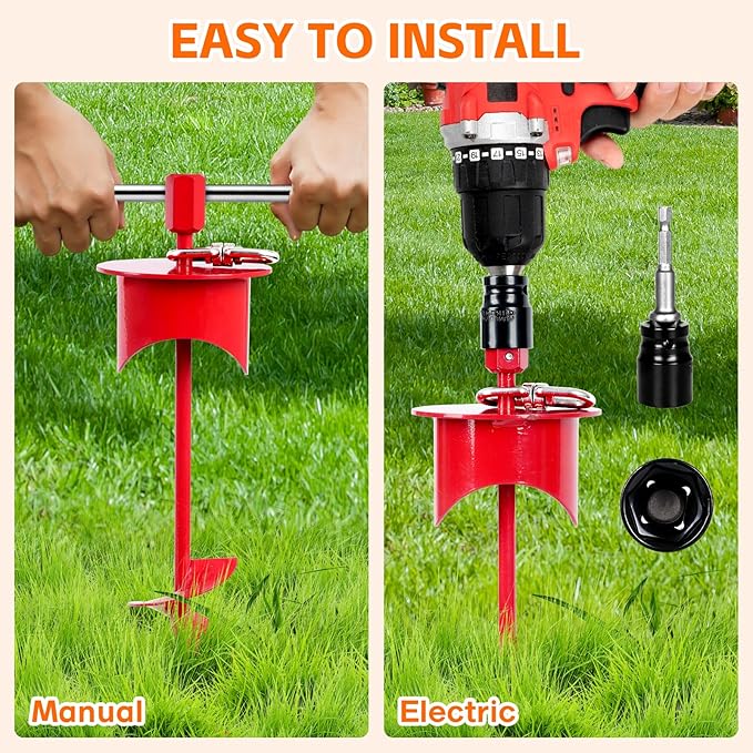Snagle Paw Dog Tie Out Stake with Lock-Cap Prevents Pulling Out - Heavy Duty 360°Swivel Dog Stake for Outside,Yard, Beach & Camping - Rust Proof Ground Anchor for Dog Cable,Leash,Tether,up to 220 lbs