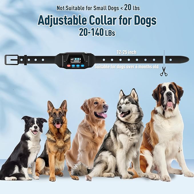 GPS Wireless Dog Fence, 33-9999 Yards Electric Fence for Dogs Perimeter Dog Collar with 3 Warning Modes, Rechargeable Pet Containment System Wireless Fence for Outdoor Use