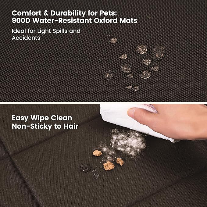 Miguel Oxford 900D Outdoor Waterproof Dog Bed for Metal Dog Crates Water-Resistant All Weather Pet Mat Durable Easy Wipe Clean Travel Indoor Outdoor Puppy Cat Crate Bed 24inch, Brown