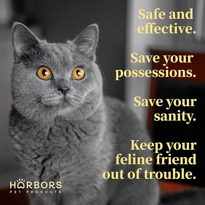 Harbors Cat Scratch and Chewing Deterrent Spray - 4 oz / 118 ml | Formulated with Essential Oils | 100% Satisfied or Return (Eucalyptus)