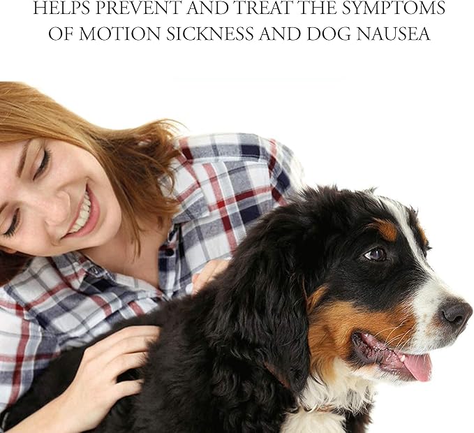 Anti-Motion Sickness and Nausea Relief for Large Breed Dogs, Relief for Disorientation and Dizziness, 30 Tablets