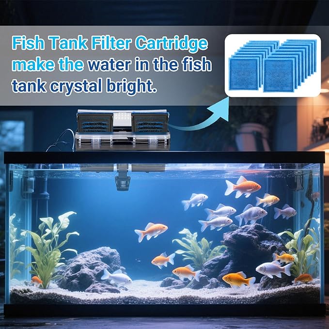 16 Pack Aquarium Filter Cartridges Compatiable with Penguin PRO Power Filters 200 275 350 375, Rite Size C Filter Cartridges Replacement