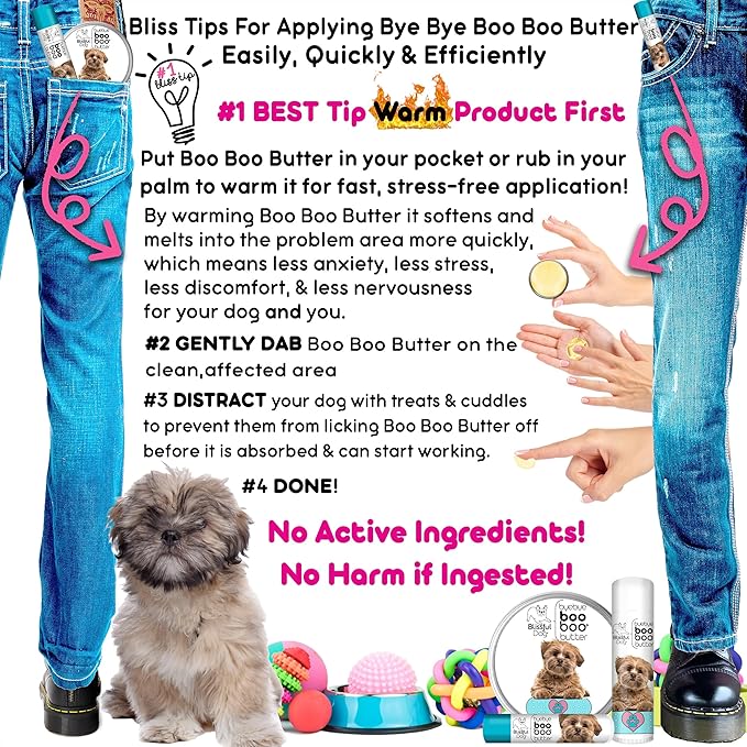 The Blissful Dog Lhasa Apso Boo Boo Butter, 0.50-Ounce