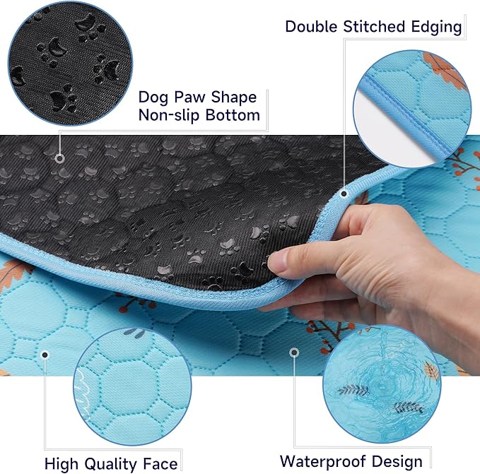 Sunheir Washable Pee Pads for Dogs Extra Large 36" x 72" 2-Pack, Reusable Puppy Pads Pet Training Pads, Waterproof Dog Pee Pads for Crate, Whelping Pad, Non-Slip Protects Against Urine Leakage