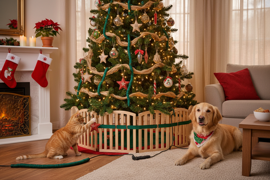 Christmas Tree Safety for Pets: Decorations, Cords & Spills