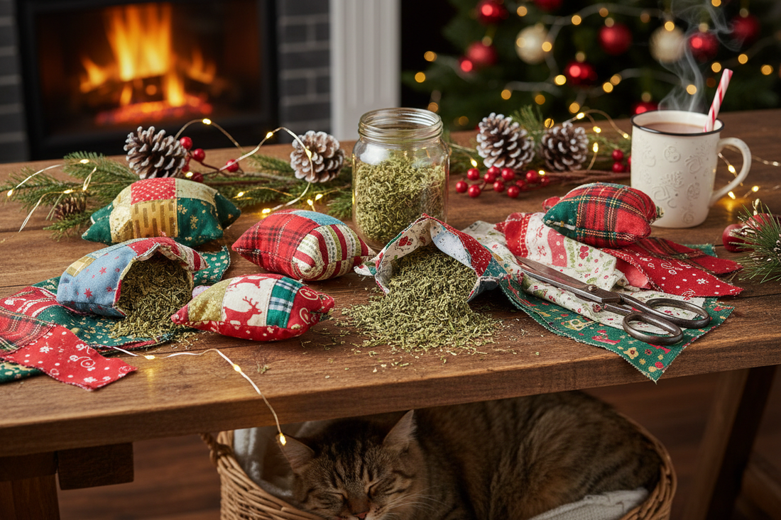 DIY Catnip Sachets Using Leftover Fabric Scraps
