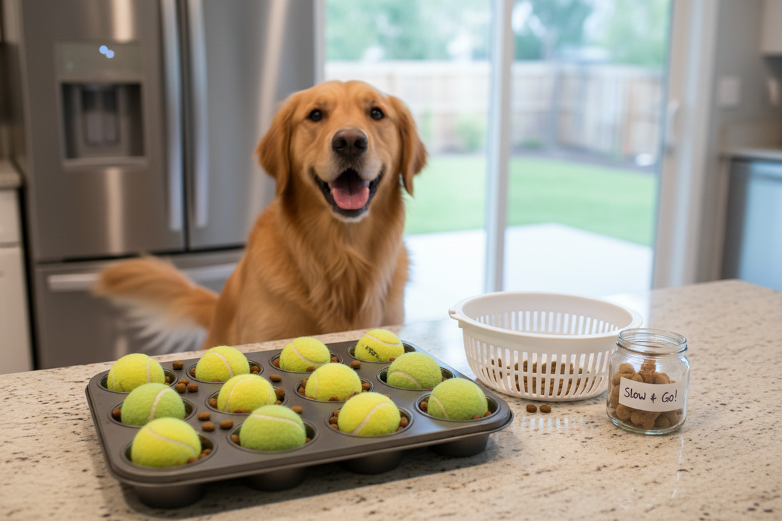 DIY Slow Feeder Bowl Using Household Items