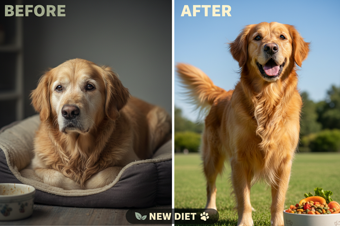 UGC: Before & After — Senior Dog Transformation with New Diet