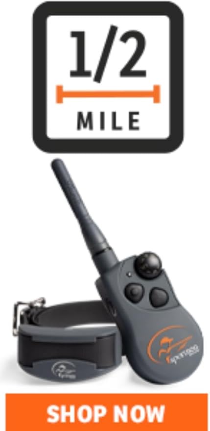 SportDOG SportHunter 825X - Remote Training Collar - Half-Mile Range Trainer - Waterproof Dog E-Collar - Quick-Charge Battery - Static, Vibration, & Tone Modes