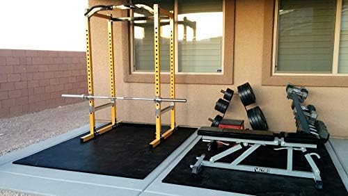 American Floor Tiles - Heavy Duty Stall Tiles - Stable/Horse Tiles - Thick, Durable Rubber Flooring Solid Black 10' x 10' Set 1/2" Thick (25 Tiles Total)