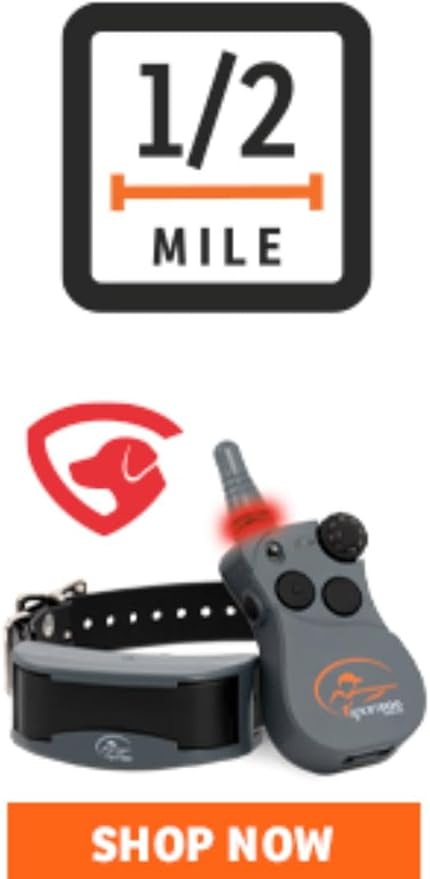 SportDOG SportHunter 825X - Remote Training Collar - Half-Mile Range Trainer - Waterproof Dog E-Collar - Quick-Charge Battery - Static, Vibration, & Tone Modes