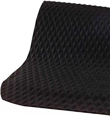 American Floor Mats Hog Heaven 5/8 inch Black & Yellow Border 5' x 6' Nitrile Backed Anti-Fatigue Comfort Mat