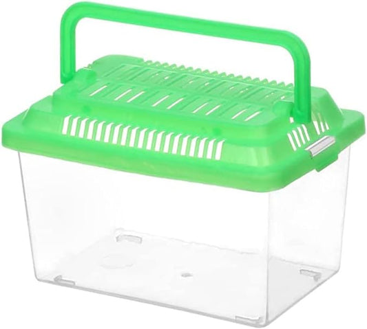 FRCOLOR Plastic Turtle Fish Tank Pet Fish Tank Small Aquarium Plastic Goldfish Aquarium Habitat Acrylic Reptile cage reptisoil terrariums Handheld Feeding Box Household