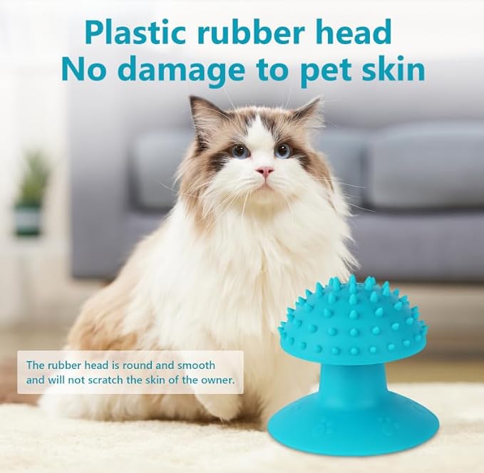 3-Pack Cat Scratcher cat self groomer for Loose Fur Removal, Catnip Massager, Massage Combs for Short & Long Fur Cats and Kittens