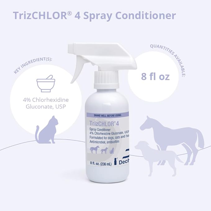 4 Spray Conditioner for Dogs, Cats and Horses, 8 oz