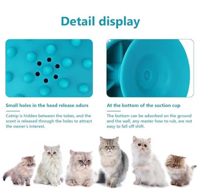 3-Pack Cat Scratcher cat self groomer for Loose Fur Removal, Catnip Massager, Massage Combs for Short & Long Fur Cats and Kittens