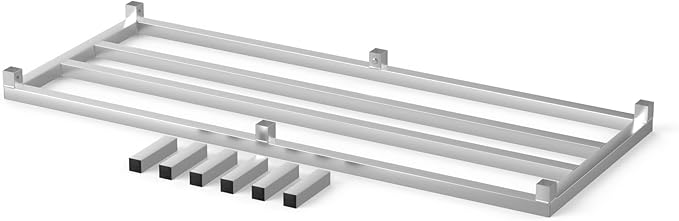 24 in X 60 in. Aquarium Stand | Industrial Style Aluminum Fish Tank Base with Open Frame Design