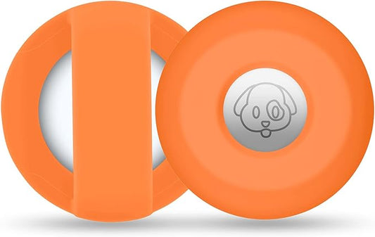 Airtag Holder for Dog Collar, Cibaabo Silicone Air Tag Case Cover Compatible with Apple Airtags for 0.8-1.2inch Cat Pet Collar Harness Loop