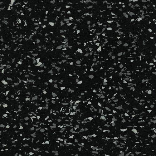 American Extreme Rubber Gym Mats - 1 Inch Thick, Colorful, Soundproof - 35% Grey/White 4 Pack (Covers 16 Sq Ft)