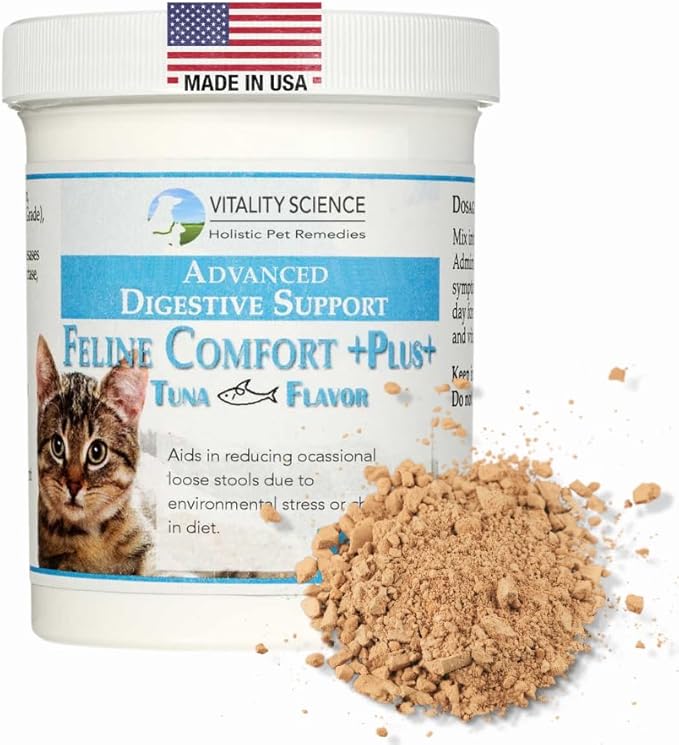 Feline Comfort Plus, Extra Drying Digestive Aid, GI Support Helps with Vomiting and Diarrhea, 100% Additive Free (Liver, Large)