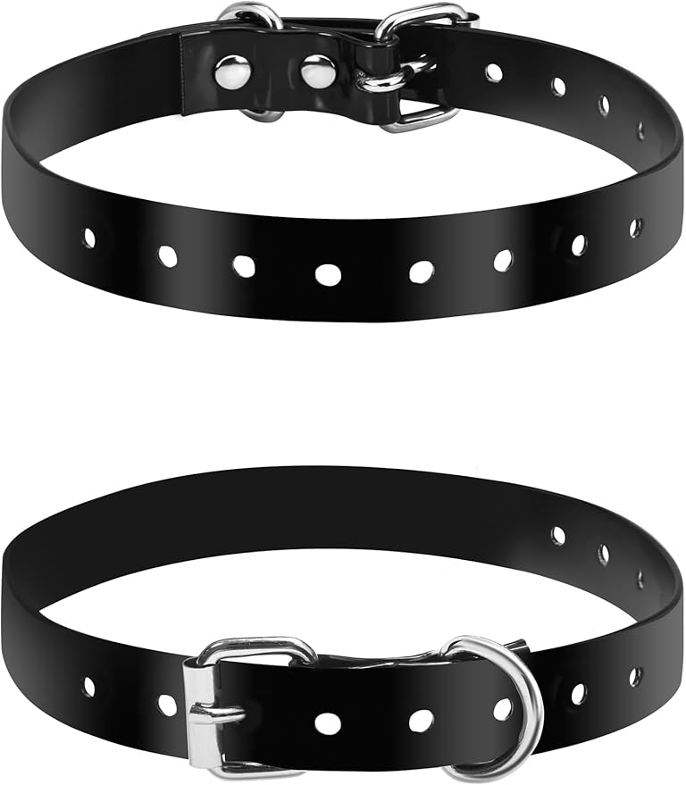 PetJoy E Collar Replacement Strap, 8-27 Inches Adjustable Dog Collar for Small to Large Dogs (2-Pack)