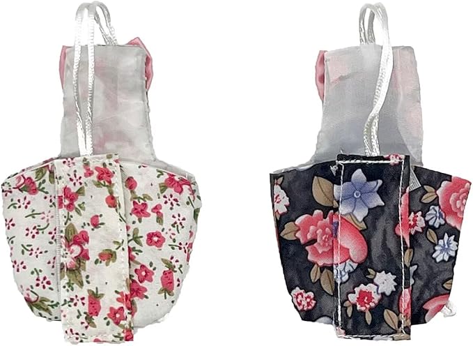 2 PCS Parrot Nappy Clothes Comfort Fit Pink&Balck Parrot Nappy Clothes for Parrots Cockatiels
