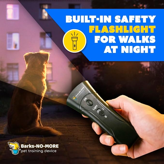 Generic Barks No More Dog Training Device & Bark Deterrent - Stop Barking Without Hurting Your Pet - Just Point & Press!, Black