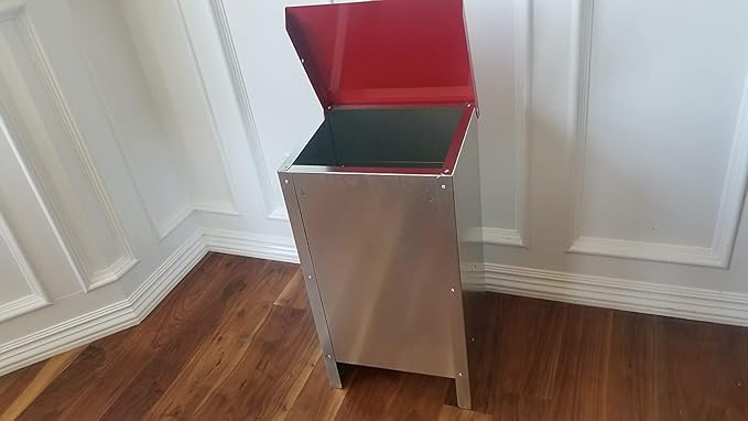 Duncan's Dog Feeder - Galvanized Metal Pet Food Station for Outdoor or Indoor Use - Automatic Gravity Self Feeding Dispenser for Small, Medium, and Large Breeds - Holds 25 Pounds of Dry Kibble