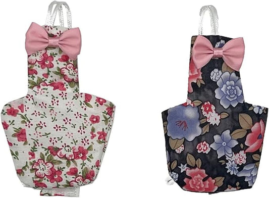 2 PCS Bird Diapers Flight Suite with Waterproof Inner Layer Pink&Balck Urine Wet Suit for Other Small Birds