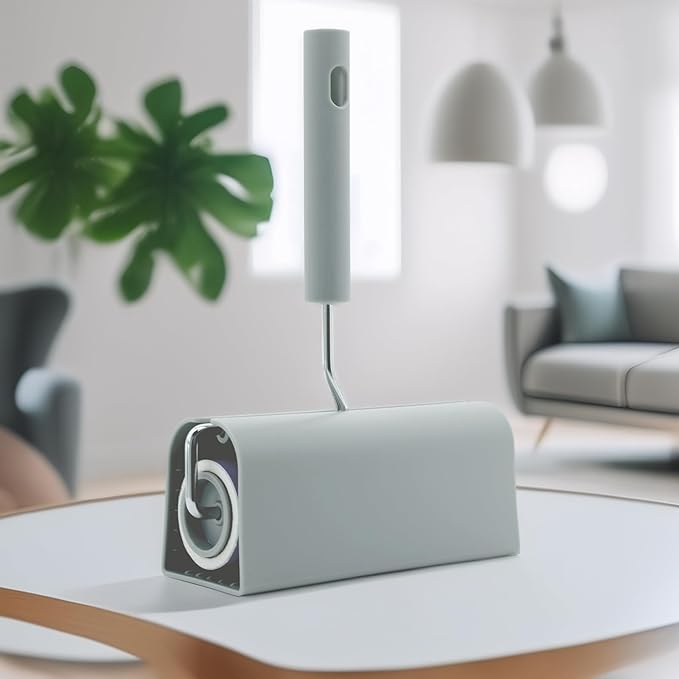 Extra Sticky Large Surface Lint Roller, 6.3'' Giant Lint Roller for Pet Hair, Lint Remover Roller for Cat Hair, Clothes, Furniture, 1 Handle + 270 Sheets, with Dust-Proof Case