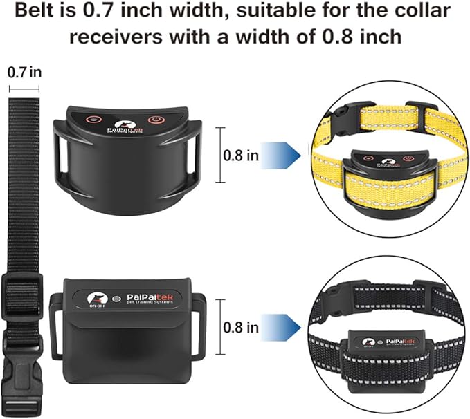 Paipaitek Collar Replacement Strap Compatible with Patpet, Garmin, Dogtra, Petrainer, Dog Care, Sportdog Field Trainer, Trainpro Dog Training Collar Receiver