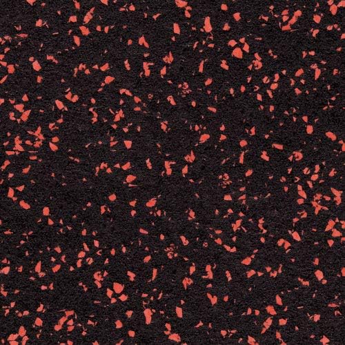 American Floor Mats - Extreme Rubber Gym Tiles - 1 Inch Thick Colorful Rubber Gym Tiles - Superior Shock and Sound Absorbing Tiles - 10% Red 50 Tile Pack (Covers 200 Sq Ft)