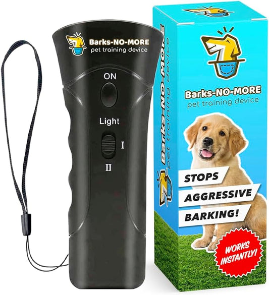 Generic Barks No More Dog Training Device & Bark Deterrent - Stop Barking Without Hurting Your Pet - Just Point & Press!, Black