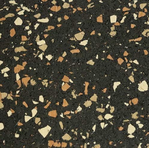 American Floor Mats - Extreme Rubber Gym Tiles - 1 Inch Thick Colorful Rubber Gym Tiles - Superior Shock and Sound Absorbing Tiles - 35% Brown/Mocha/Tan 50 Tile Pack (Covers 200 Sq Ft)