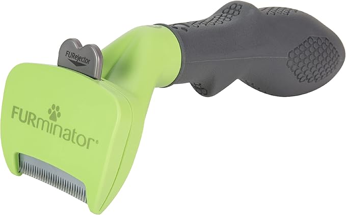 FURminator Small Dog Undercoat deShedding Tool, Long Hair, Reduces Loose Hair from Shedding