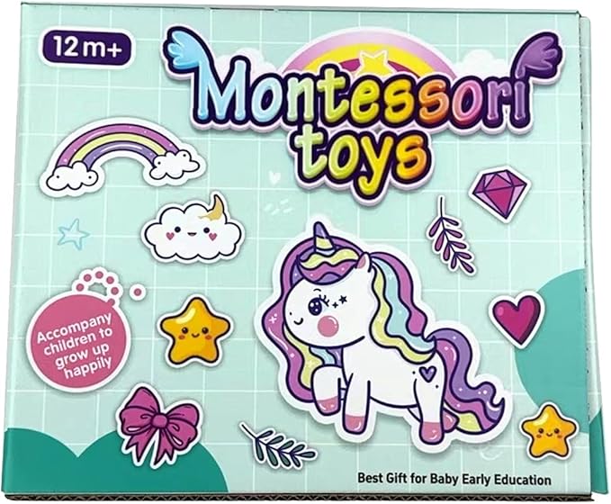 3 in1 Baby Toys 12 to 18 Months - Busy Board Sensory Toys, Tissue Box Toy, Pull String Teether, Learning Toy for Babies, Infant Gifts for 12 18 Months Old