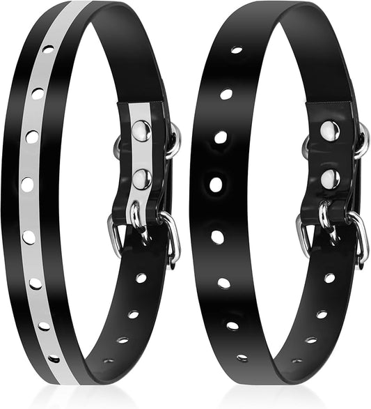 PetJoy E Collar Replacement Strap, 8-27 Inches Adjustable Dog Collar for Small to Large Dogs (2-Pack)