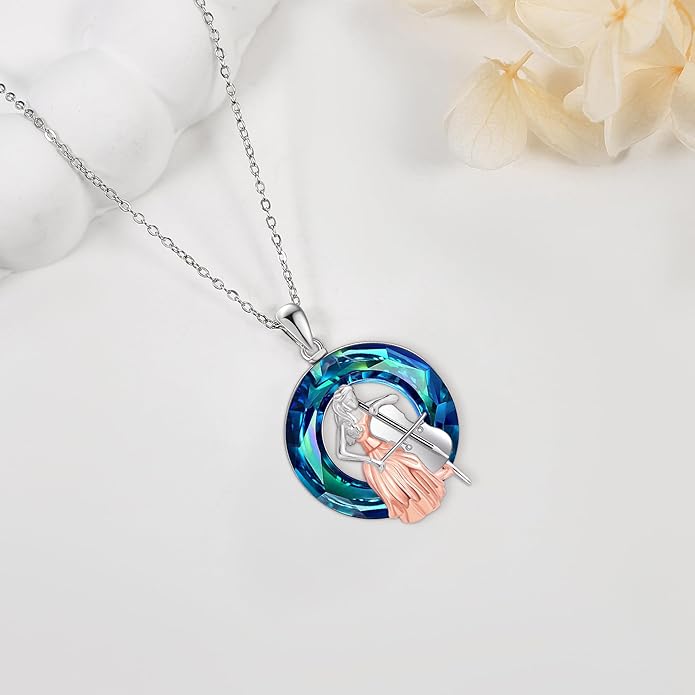 MONGAS Fairy/Airplane/Cello/Dog Cat/Unicorn Necklace Sterling Silver Fairy/Airplane/Cello/Dog Cat/Unicorn Jewelry for Women