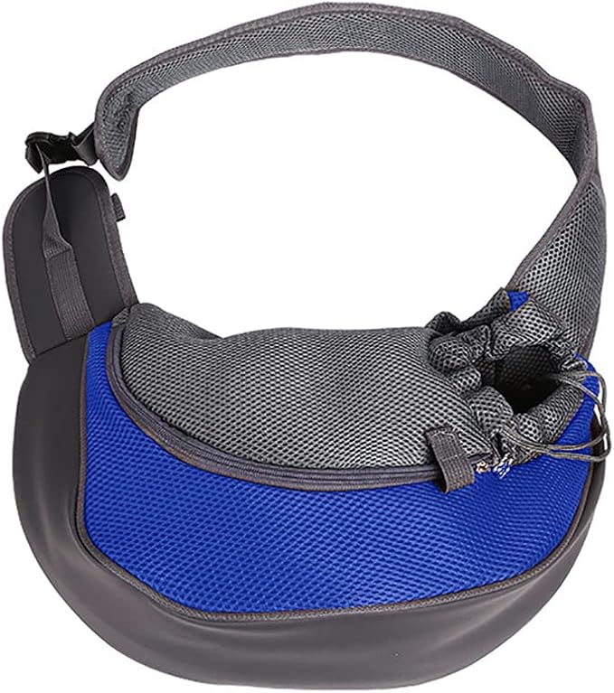 Pet Dog Sling Carrier, Breathable Mesh Portable Travel Safe Pet Sling Shoulder Bag Carrier with Adjustable Non-Slip Shoulder Strap for Small Dogs Cats Puppy
