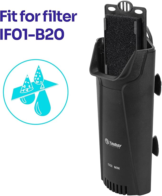 3PCS Aquarium Internal Filter Replacement Cartridge for IF01-B20, Fish Tank Filter Accessories