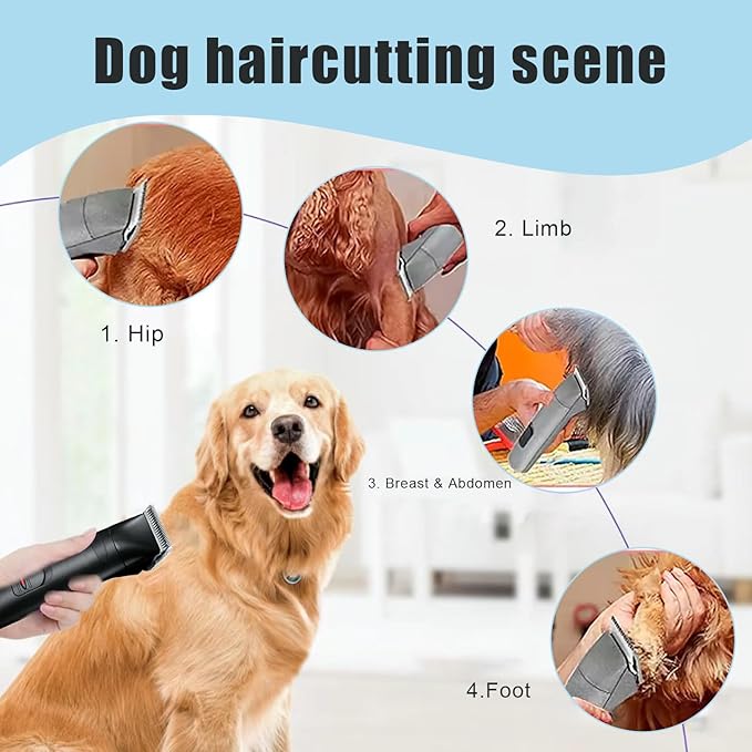 5PCS Dog Grooming Blades Compatible with Andis,Oster A5,Wahl km10 Dog Clippers,Detachable Dog Clipper Replacement Blade for Dog Cat Horse Animal,Size:5PCS -#10+30+4FC+5FC+7FC