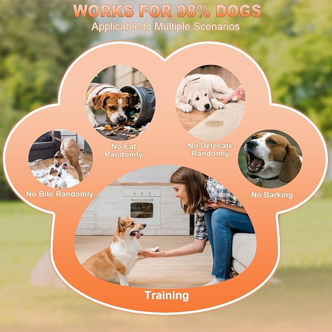 2025 Upgraded Dog Bark Deterrent Devices【Efficiency Increased 200%】【 1S Quick Response 】 100% Pet Safe, 3-in-1 Ultrasonic Dog Bark Deterrent Suitable for Indoor and Outdoor Use